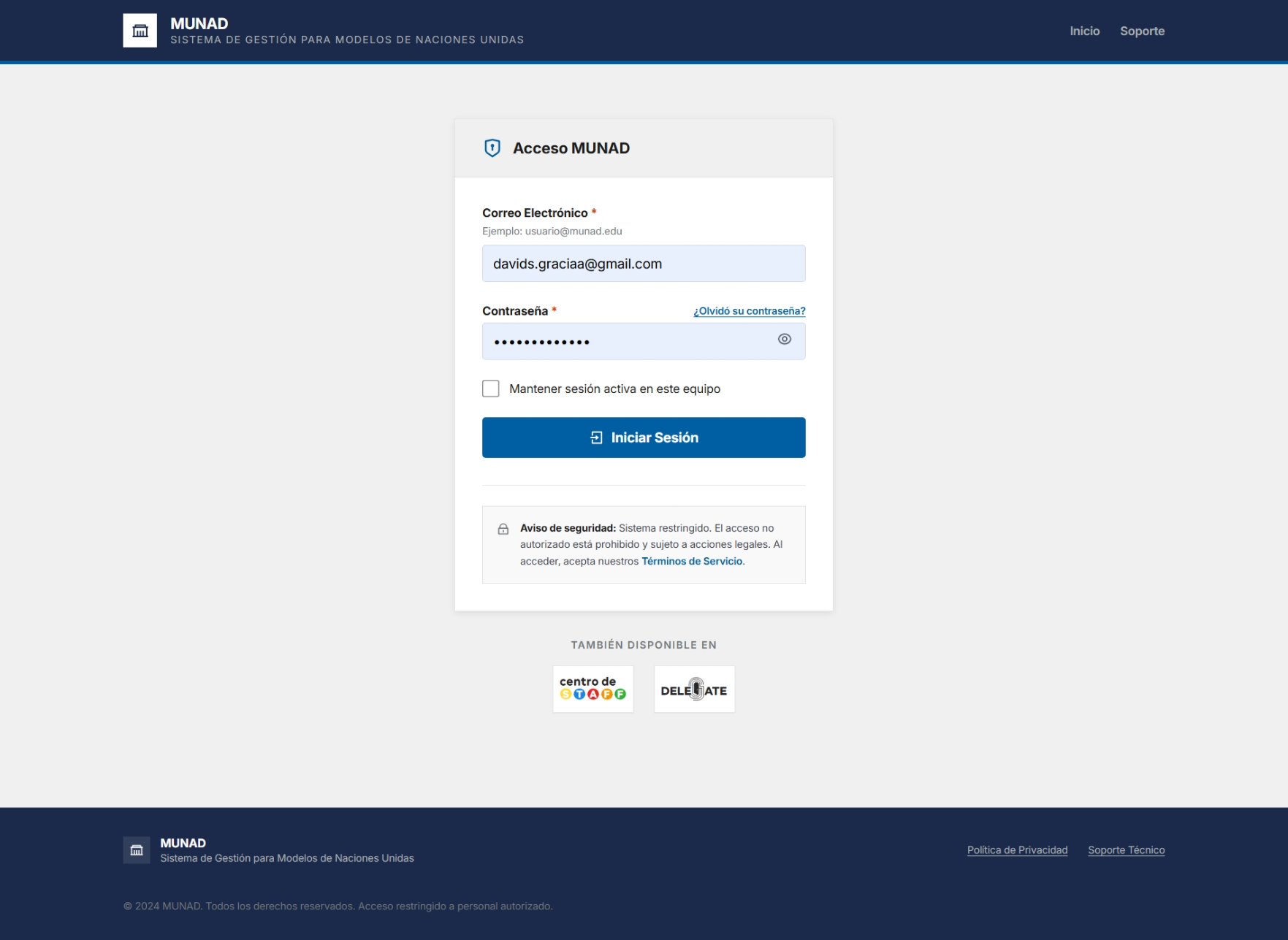 MUNAD Dashboard